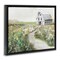Stupell Industries Farmyard Path to Barn Framed Floater Canvas Wall Art Design by Sally Swatland